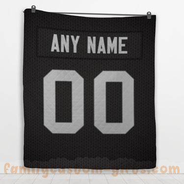 Custom Premium Quilt Blanket Las Vegas Jersey American Football Personalized Quilt Gifts for Her & Him
